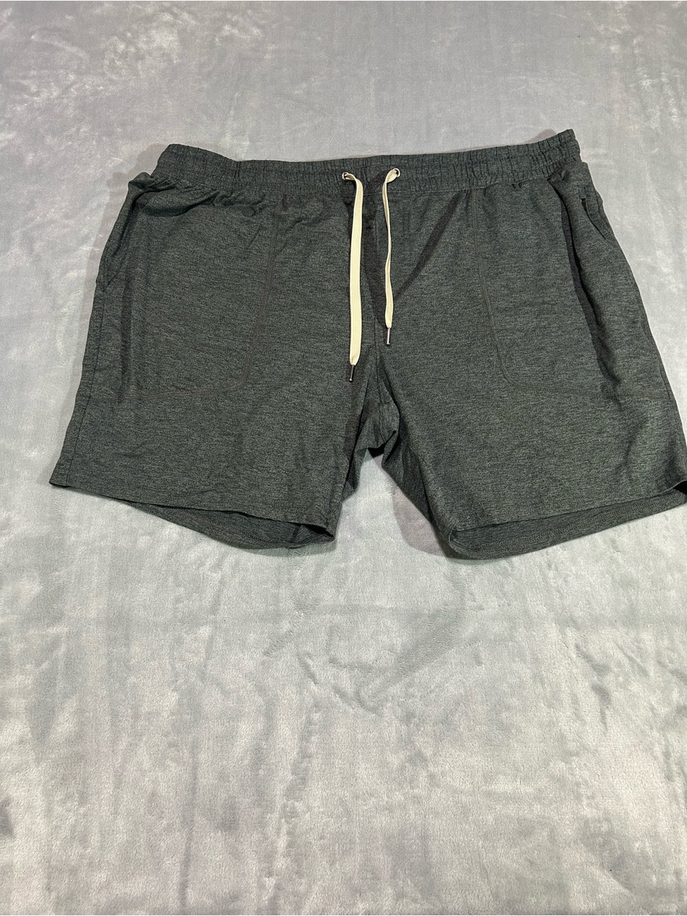 Right Of Way Men Shorts-size 2XL- Charcoal 7” Inseam